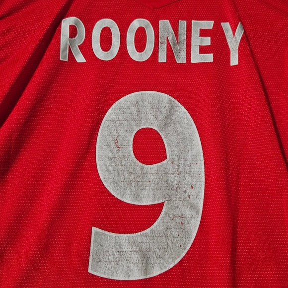 England 2004 2006 Away Football Shirt Jersey Umbro Wayne Rooney Size XL - Picture 5 of 10